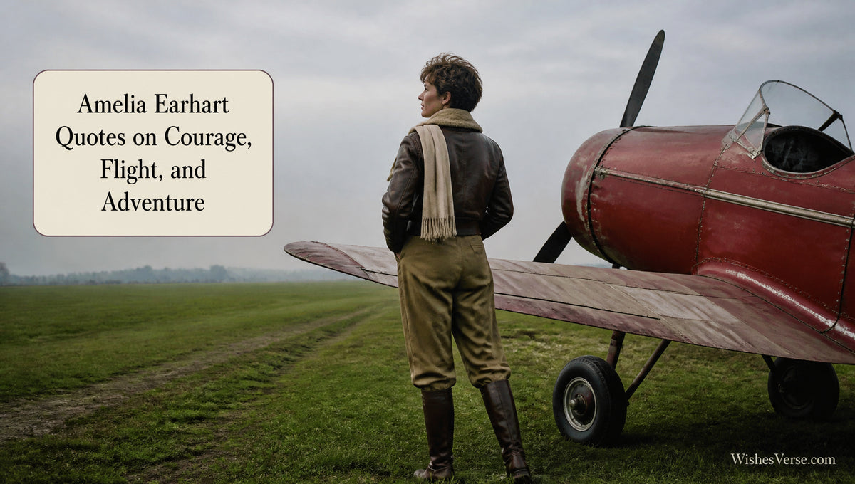 Amelia Earhart Quotes on Courage, Flight, and Adventure