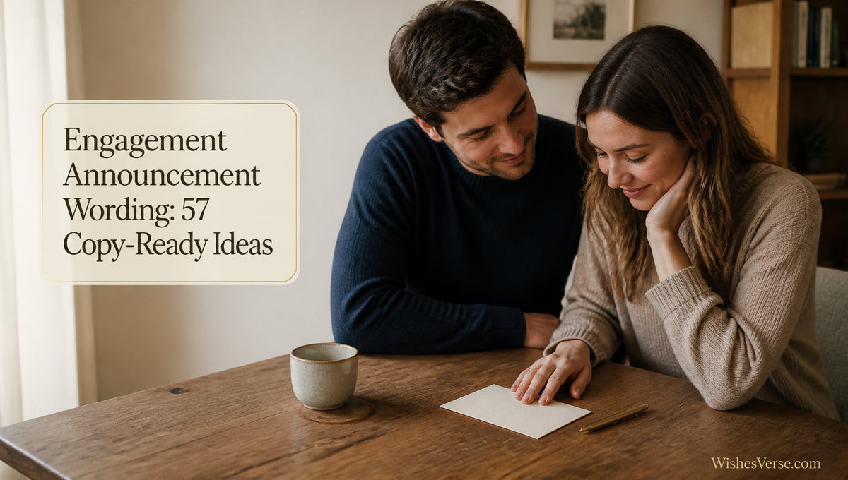 Engagement Announcement Wording: 57 Copy-Ready Ideas