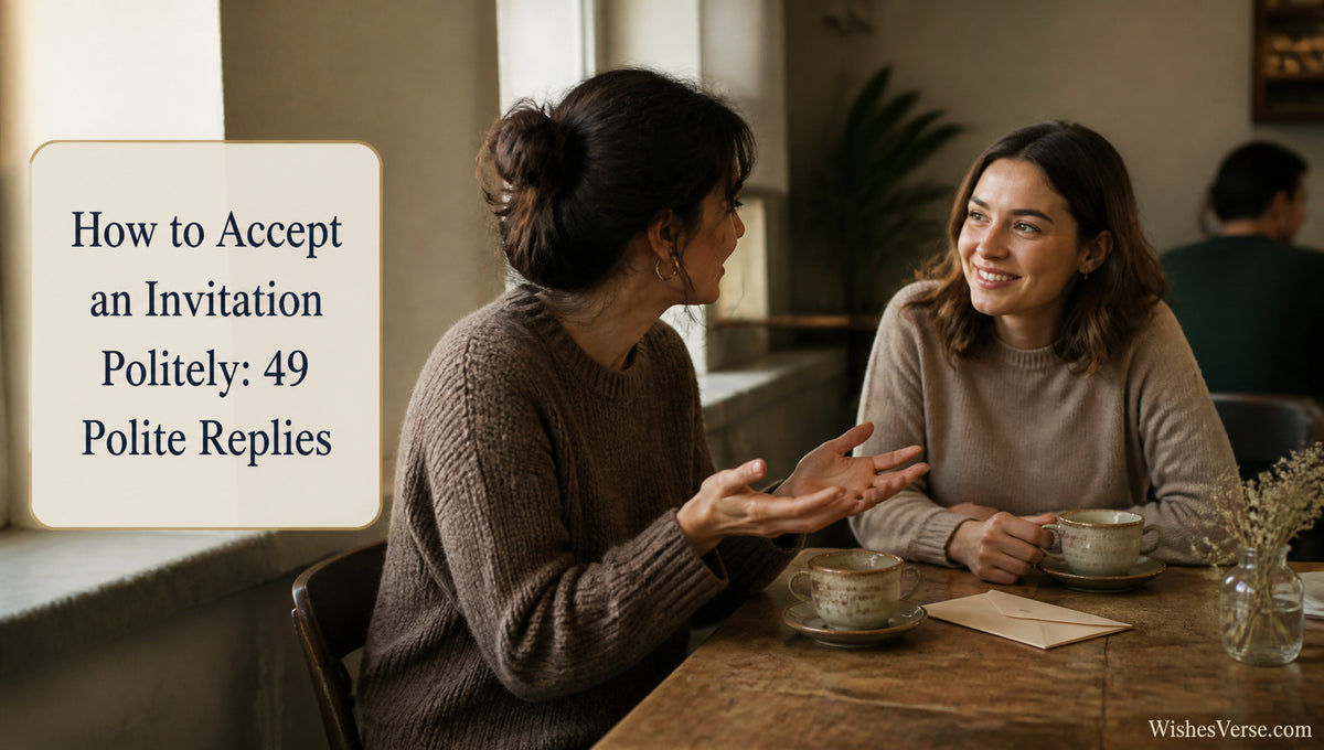 How to Accept an Invitation Politely: 49 Polite Replies