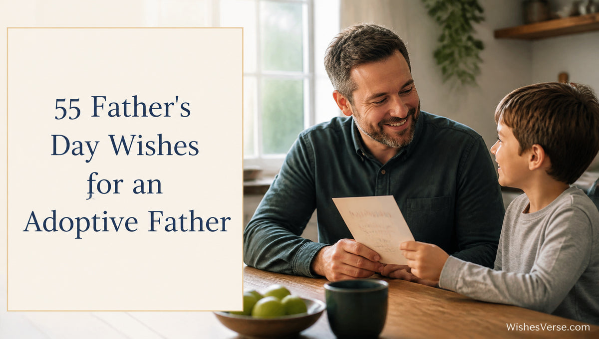 55 Father's Day Wishes for an Adoptive Father