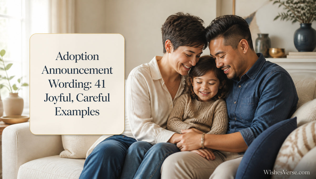 Adoption Announcement Wording: 41 Joyful, Careful Examples