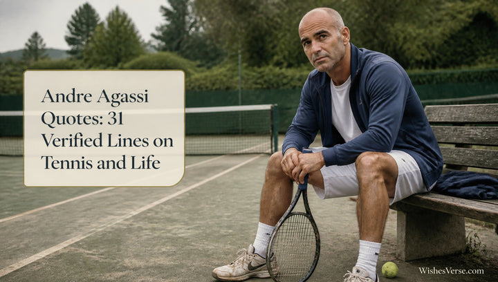 Andre Agassi Quotes: 31 Verified Lines on Tennis and Life