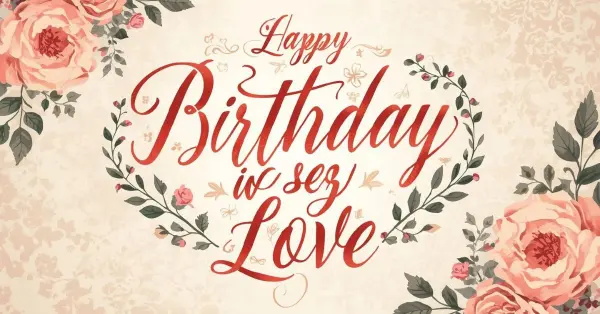 birthday wishes my love