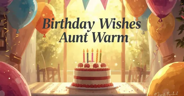 Birthday Wishes Aunt Warm