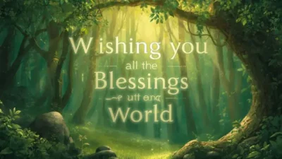 wishing you all the blessings in the world